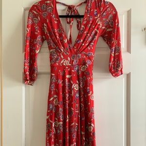 Free People red floral dress